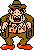 Lo sprite del Gang Zombie nella versione originale per Famicom del gioco.