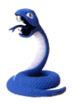 Il modello d'argilla di un serpente.